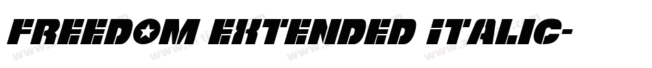 Freedom Extended Italic字体转换